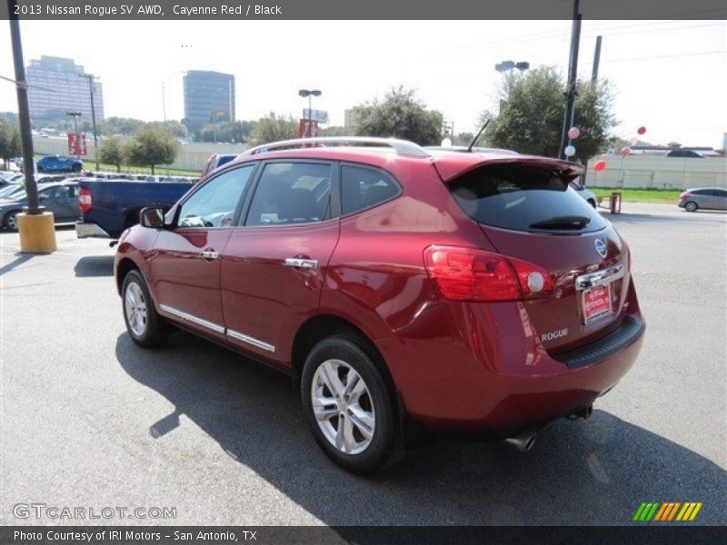 Cayenne Red / Black 2013 Nissan Rogue SV AWD