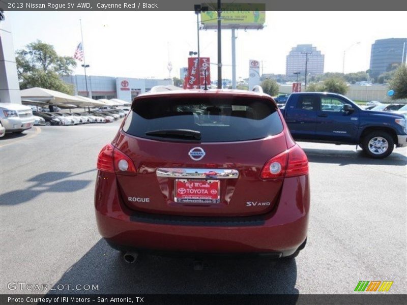 Cayenne Red / Black 2013 Nissan Rogue SV AWD