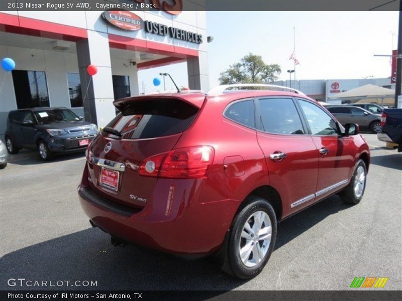 Cayenne Red / Black 2013 Nissan Rogue SV AWD