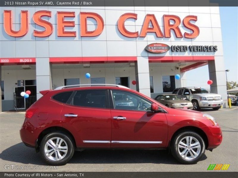 Cayenne Red / Black 2013 Nissan Rogue SV AWD