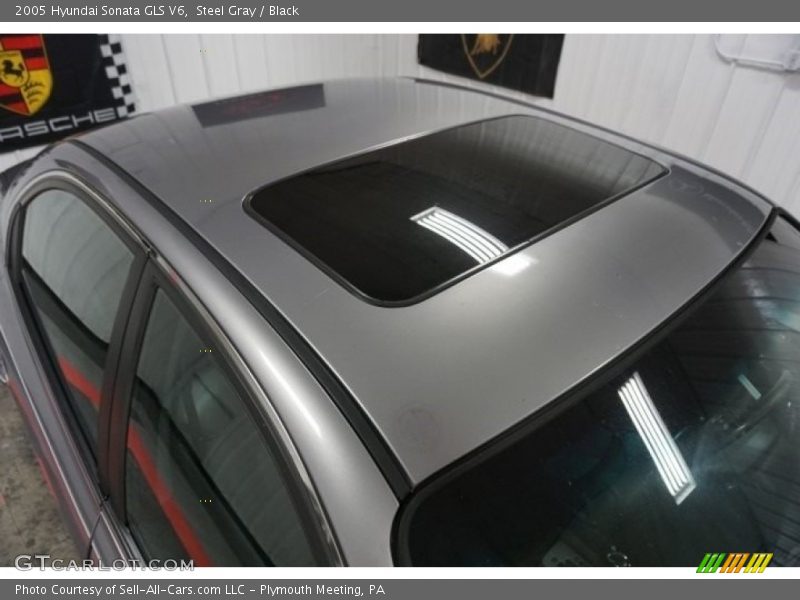 Steel Gray / Black 2005 Hyundai Sonata GLS V6