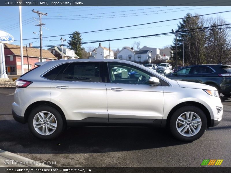 Ingot Silver / Ebony 2016 Ford Edge SEL AWD