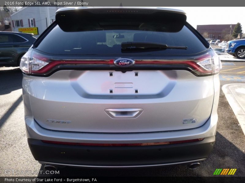 Ingot Silver / Ebony 2016 Ford Edge SEL AWD