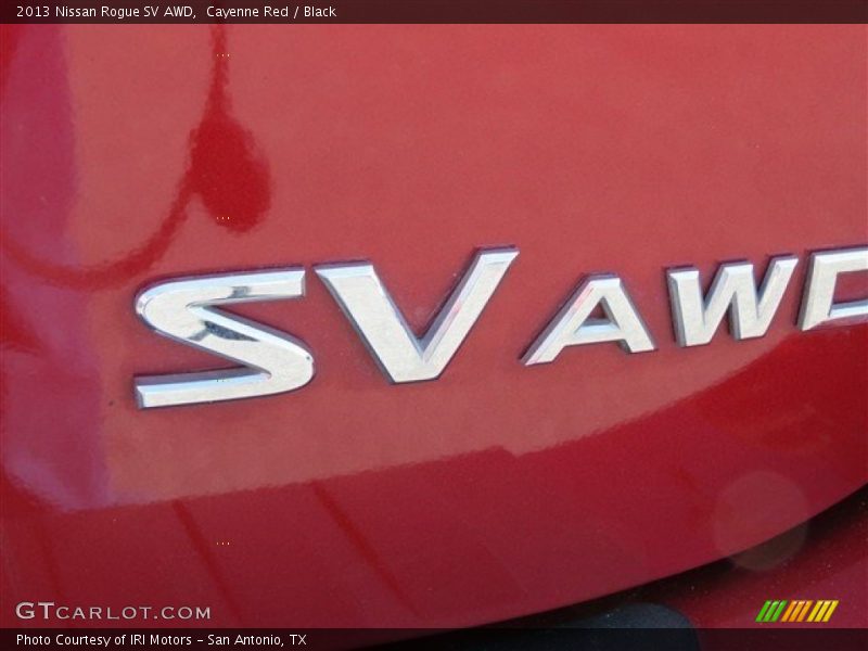 Cayenne Red / Black 2013 Nissan Rogue SV AWD