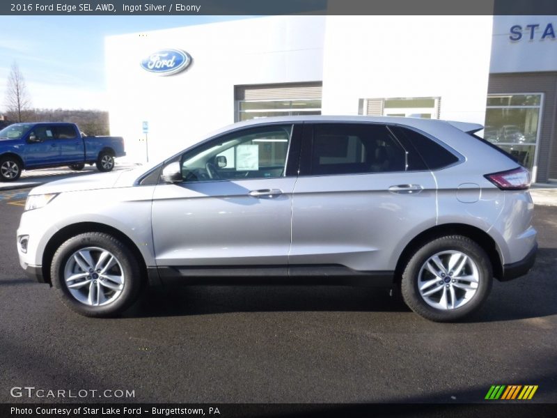 Ingot Silver / Ebony 2016 Ford Edge SEL AWD