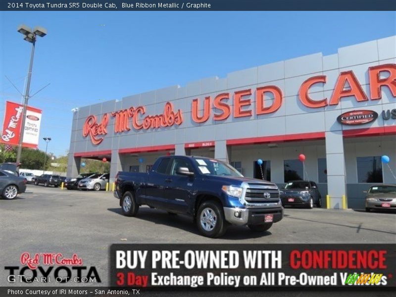 Blue Ribbon Metallic / Graphite 2014 Toyota Tundra SR5 Double Cab
