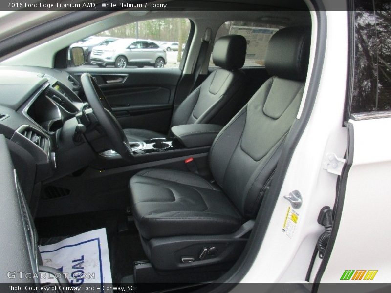 Front Seat of 2016 Edge Titanium AWD