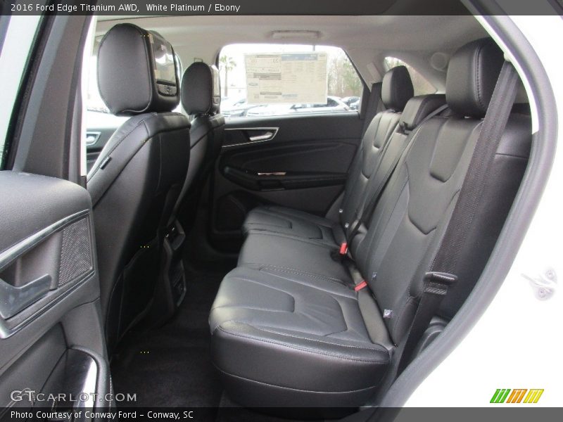 Rear Seat of 2016 Edge Titanium AWD