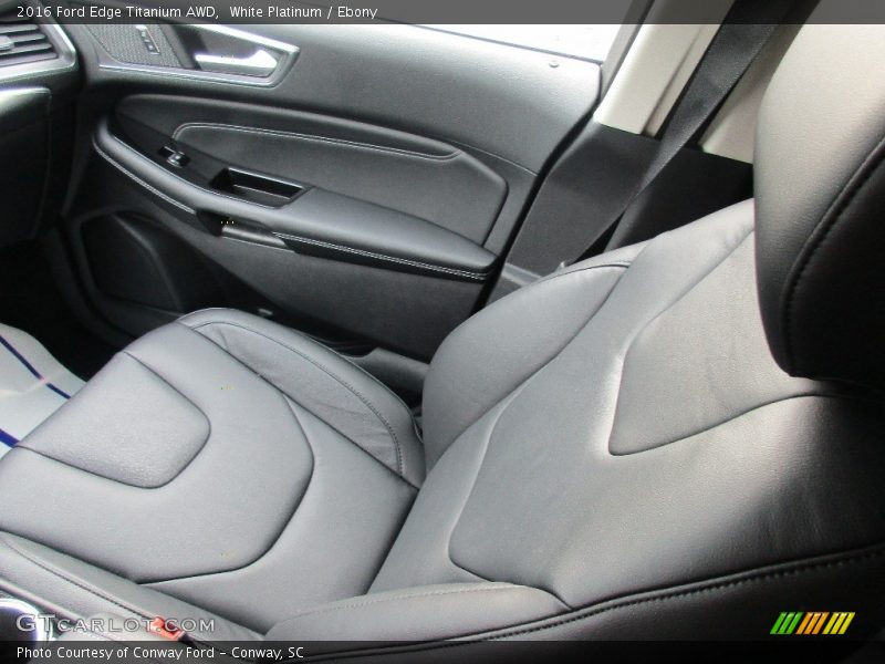 White Platinum / Ebony 2016 Ford Edge Titanium AWD