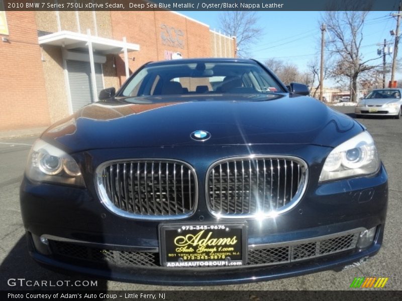Deep Sea Blue Metallic / Oyster/Black Nappa Leather 2010 BMW 7 Series 750Li xDrive Sedan