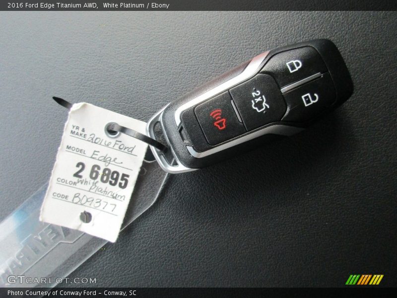 Keys of 2016 Edge Titanium AWD