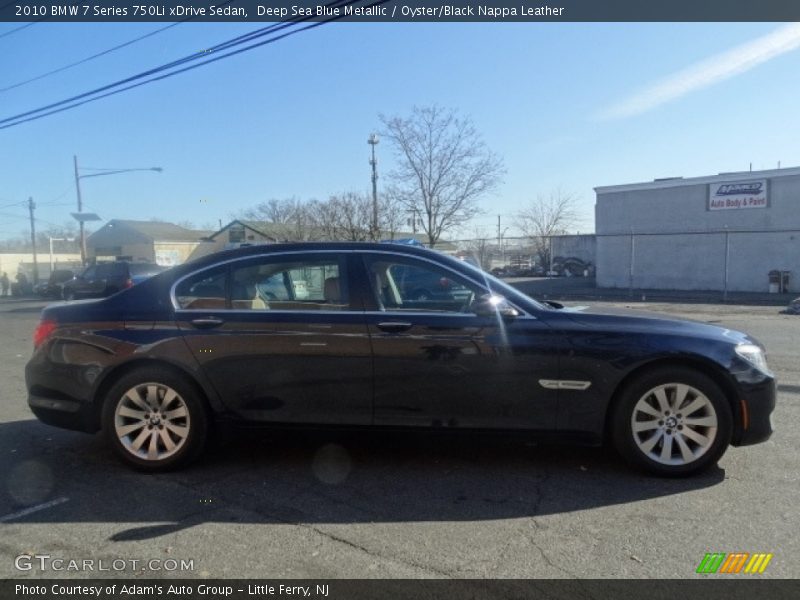 Deep Sea Blue Metallic / Oyster/Black Nappa Leather 2010 BMW 7 Series 750Li xDrive Sedan