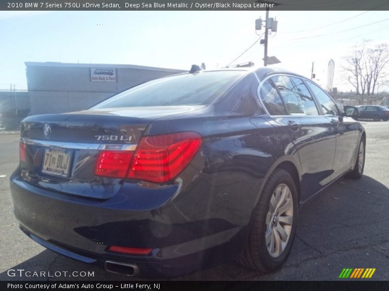 Deep Sea Blue Metallic / Oyster/Black Nappa Leather 2010 BMW 7 Series 750Li xDrive Sedan