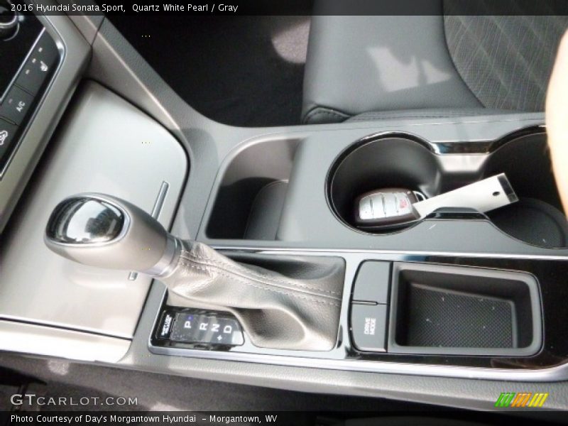 Quartz White Pearl / Gray 2016 Hyundai Sonata Sport