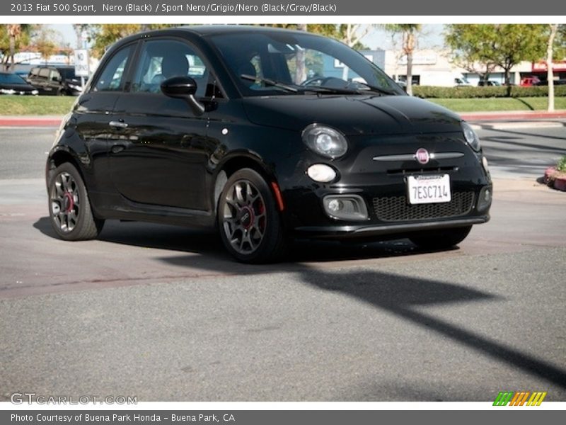 Nero (Black) / Sport Nero/Grigio/Nero (Black/Gray/Black) 2013 Fiat 500 Sport