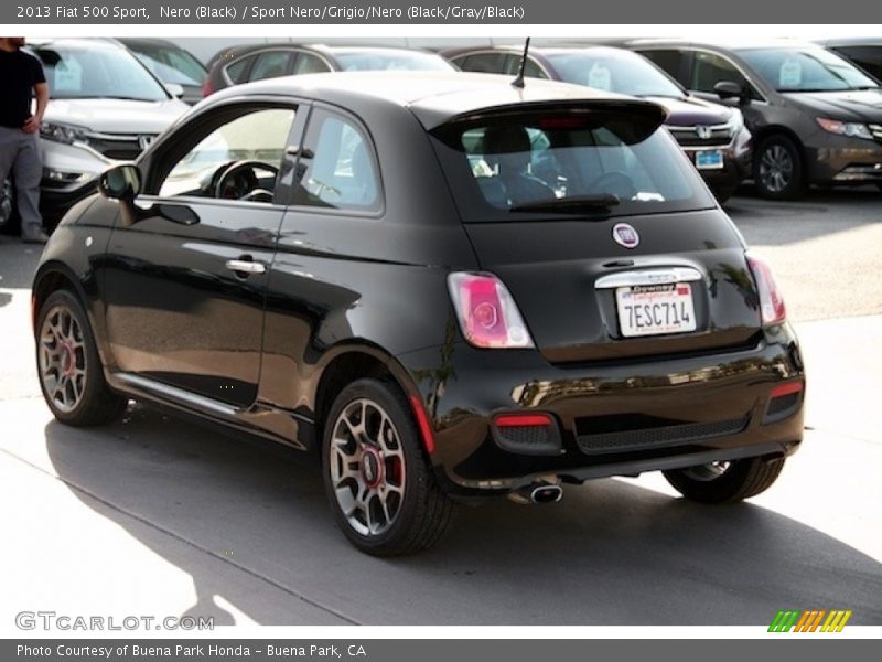 Nero (Black) / Sport Nero/Grigio/Nero (Black/Gray/Black) 2013 Fiat 500 Sport