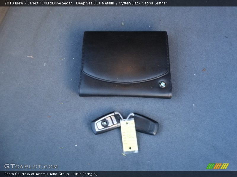 Deep Sea Blue Metallic / Oyster/Black Nappa Leather 2010 BMW 7 Series 750Li xDrive Sedan