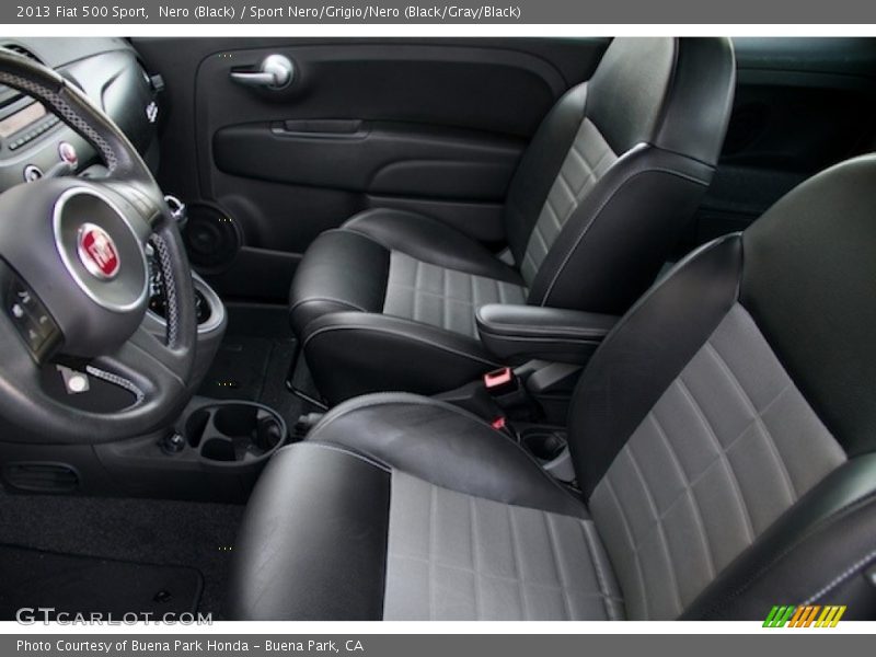 Nero (Black) / Sport Nero/Grigio/Nero (Black/Gray/Black) 2013 Fiat 500 Sport