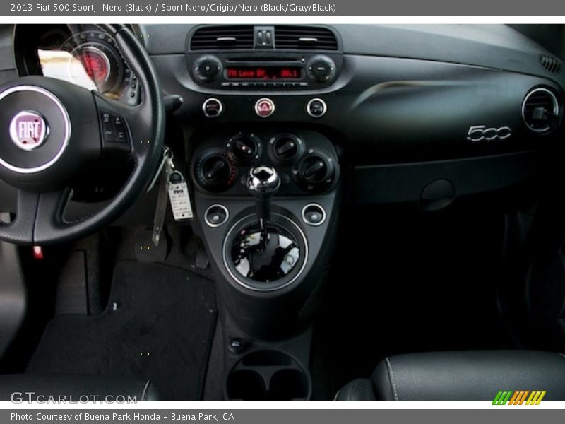 Nero (Black) / Sport Nero/Grigio/Nero (Black/Gray/Black) 2013 Fiat 500 Sport