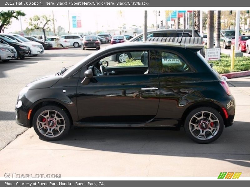 Nero (Black) / Sport Nero/Grigio/Nero (Black/Gray/Black) 2013 Fiat 500 Sport