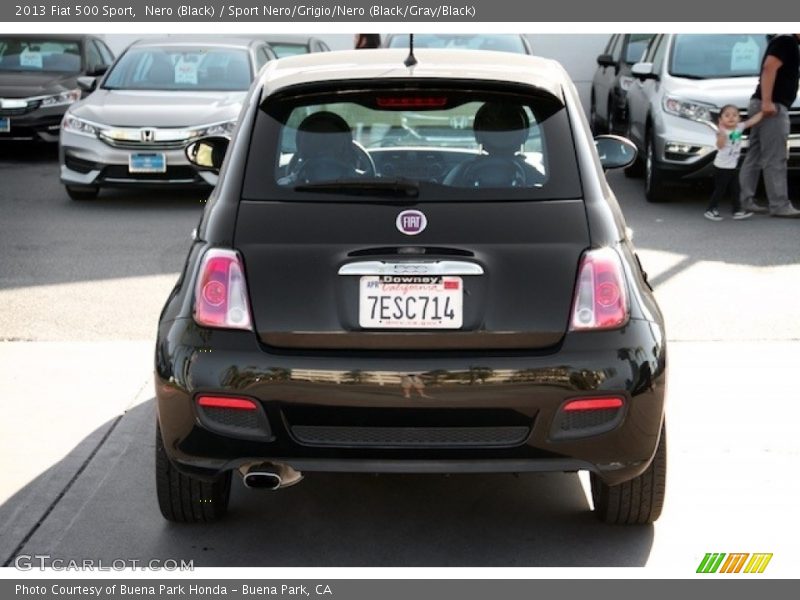 Nero (Black) / Sport Nero/Grigio/Nero (Black/Gray/Black) 2013 Fiat 500 Sport