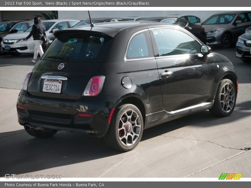 Nero (Black) / Sport Nero/Grigio/Nero (Black/Gray/Black) 2013 Fiat 500 Sport