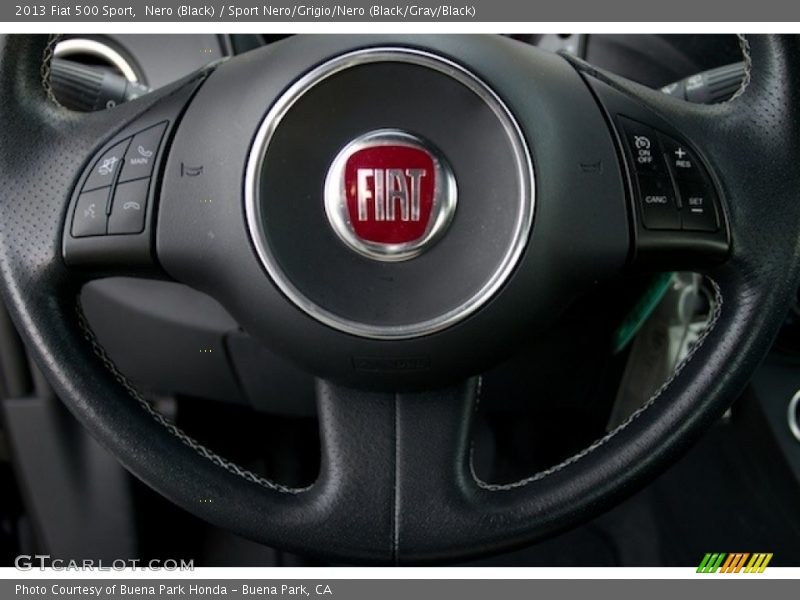 Nero (Black) / Sport Nero/Grigio/Nero (Black/Gray/Black) 2013 Fiat 500 Sport