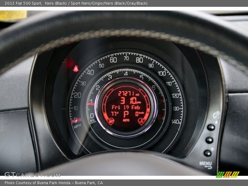 Nero (Black) / Sport Nero/Grigio/Nero (Black/Gray/Black) 2013 Fiat 500 Sport