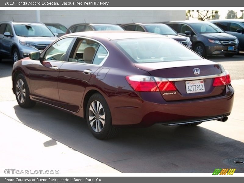 Basque Red Pearl II / Ivory 2013 Honda Accord LX Sedan