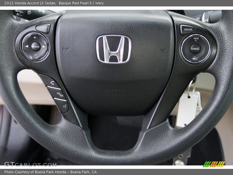 Basque Red Pearl II / Ivory 2013 Honda Accord LX Sedan
