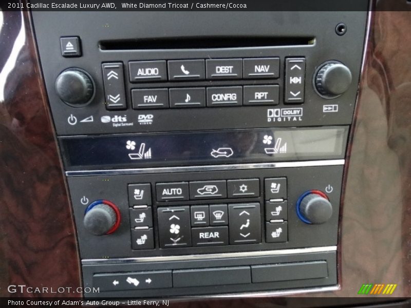White Diamond Tricoat / Cashmere/Cocoa 2011 Cadillac Escalade Luxury AWD