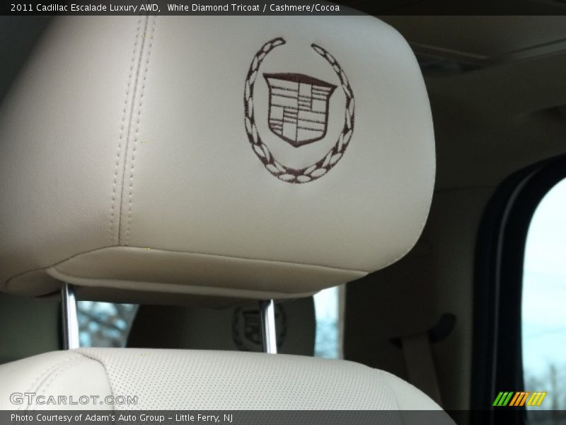 White Diamond Tricoat / Cashmere/Cocoa 2011 Cadillac Escalade Luxury AWD