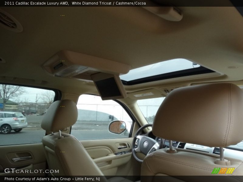 White Diamond Tricoat / Cashmere/Cocoa 2011 Cadillac Escalade Luxury AWD