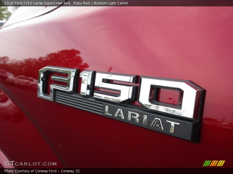 Ruby Red / Medium Light Camel 2016 Ford F150 Lariat SuperCrew 4x4