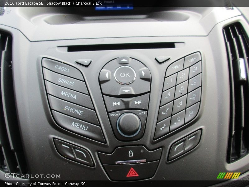 Shadow Black / Charcoal Black 2016 Ford Escape SE