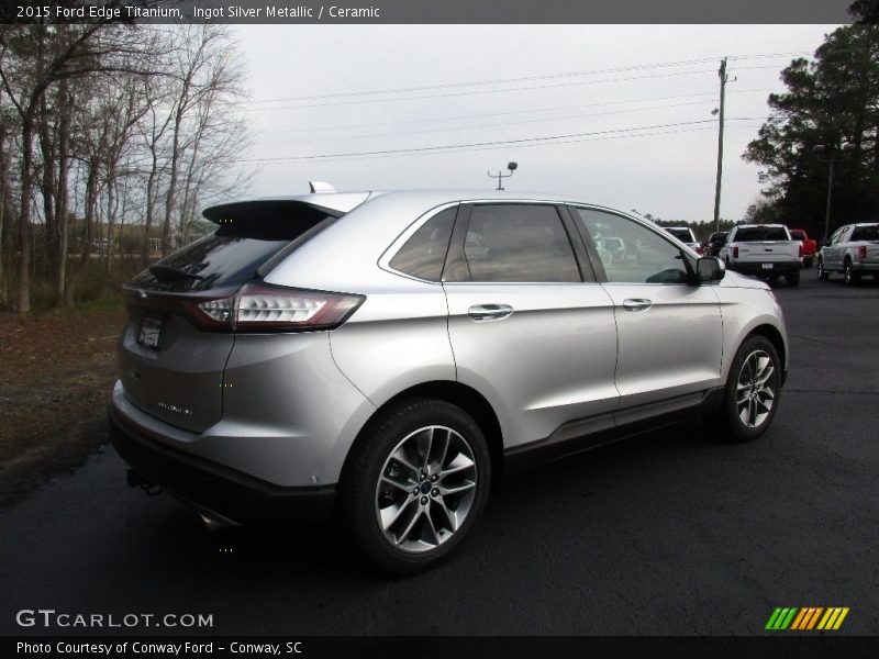 Ingot Silver Metallic / Ceramic 2015 Ford Edge Titanium