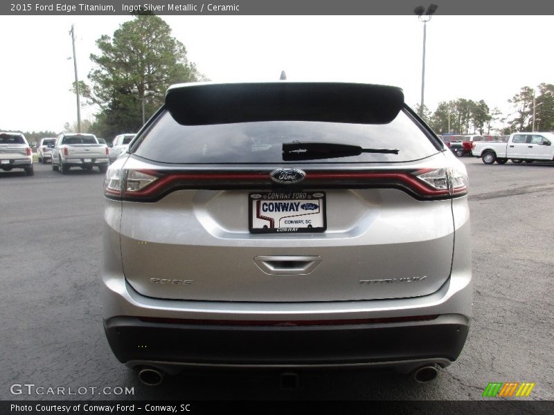 Ingot Silver Metallic / Ceramic 2015 Ford Edge Titanium