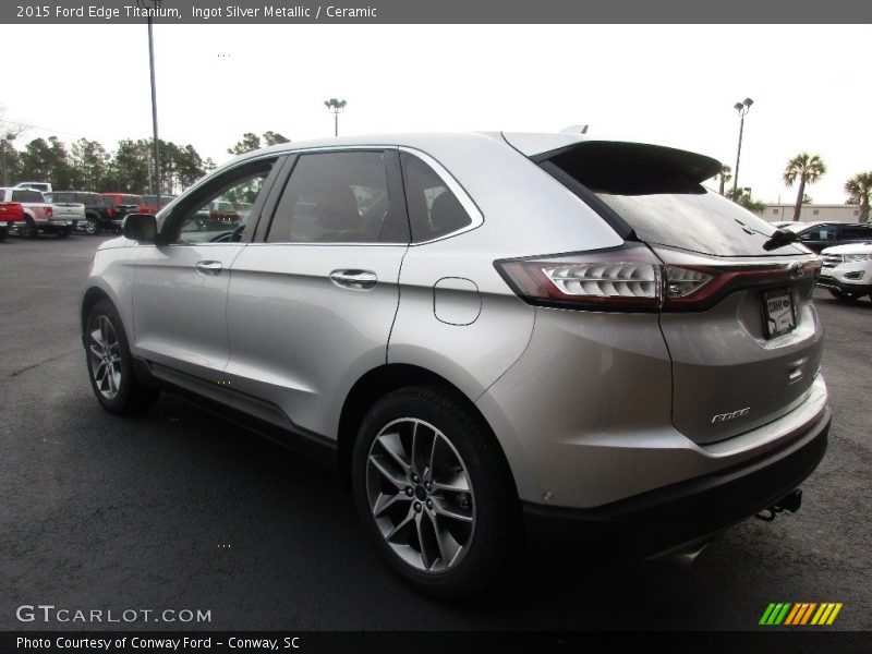 Ingot Silver Metallic / Ceramic 2015 Ford Edge Titanium