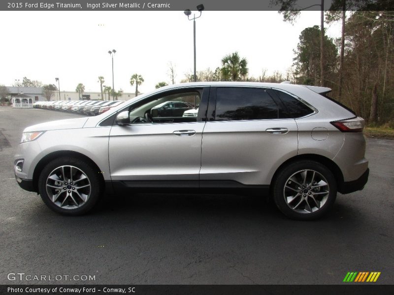 Ingot Silver Metallic / Ceramic 2015 Ford Edge Titanium