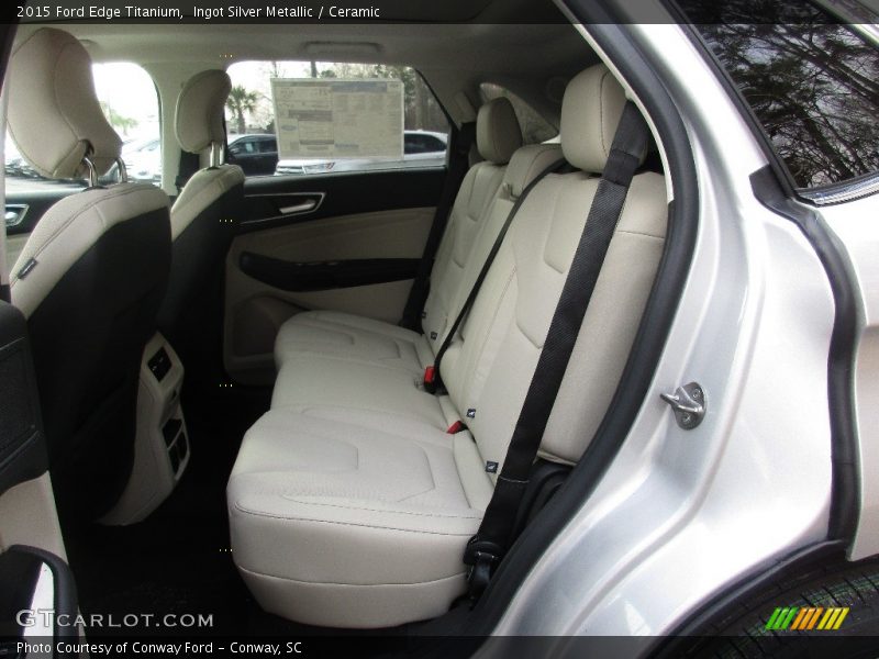 Ingot Silver Metallic / Ceramic 2015 Ford Edge Titanium