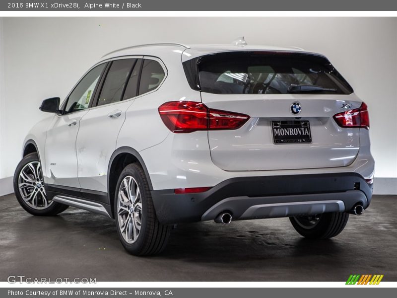 Alpine White / Black 2016 BMW X1 xDrive28i