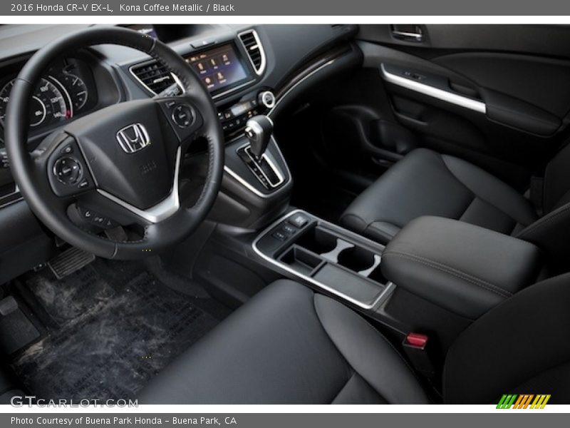 Kona Coffee Metallic / Black 2016 Honda CR-V EX-L
