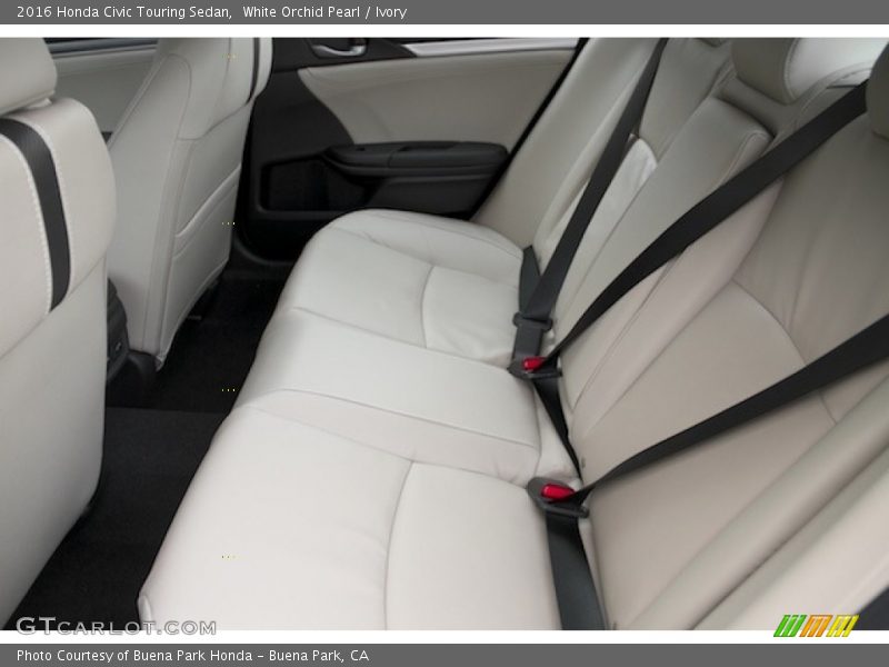 White Orchid Pearl / Ivory 2016 Honda Civic Touring Sedan
