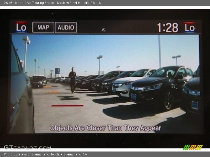 Modern Steel Metallic / Black 2016 Honda Civic Touring Sedan