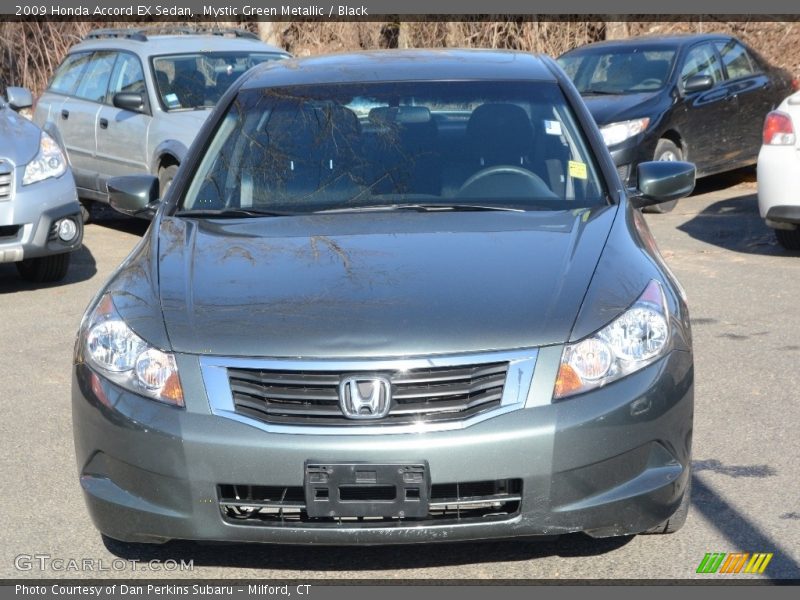 Mystic Green Metallic / Black 2009 Honda Accord EX Sedan