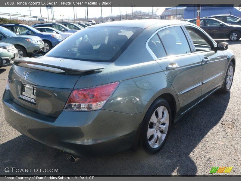 Mystic Green Metallic / Black 2009 Honda Accord EX Sedan