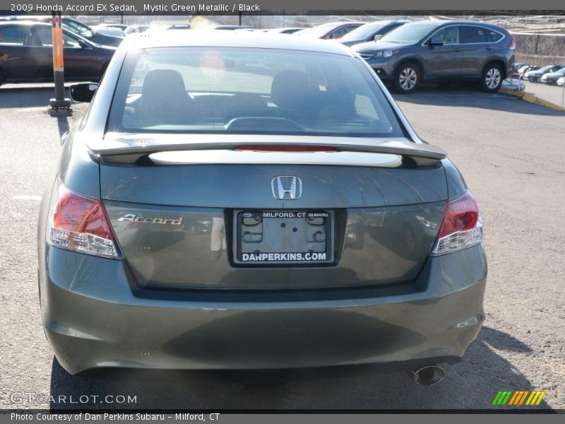 Mystic Green Metallic / Black 2009 Honda Accord EX Sedan