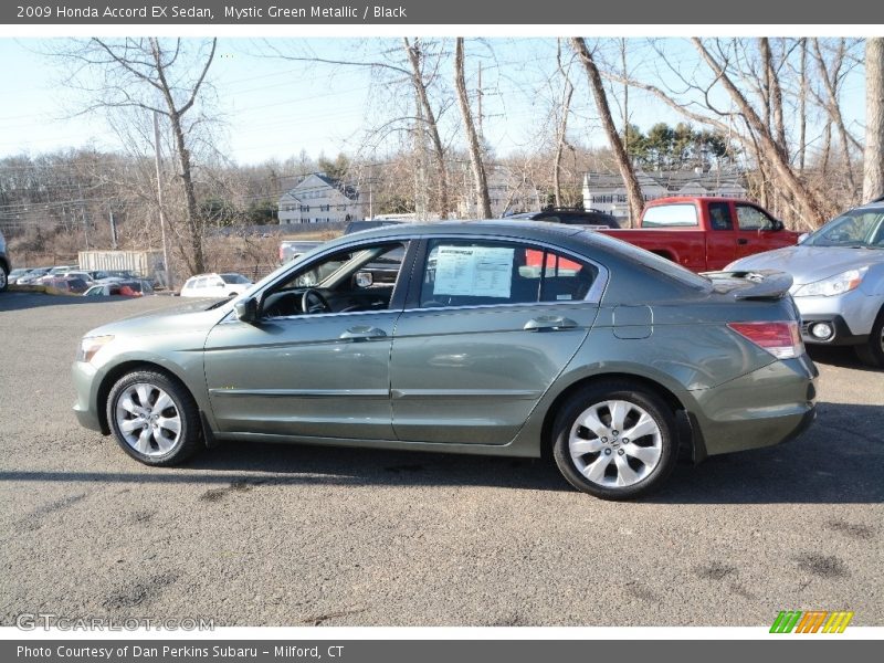 Mystic Green Metallic / Black 2009 Honda Accord EX Sedan