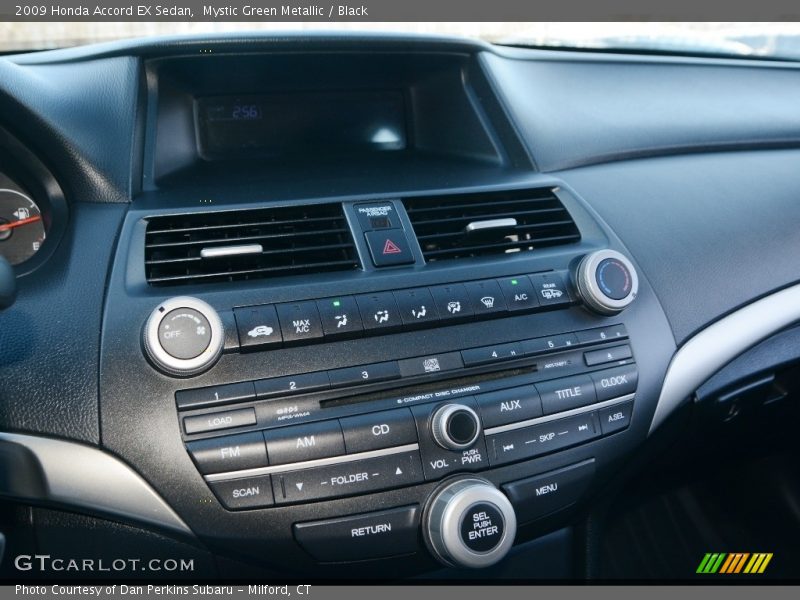 Mystic Green Metallic / Black 2009 Honda Accord EX Sedan