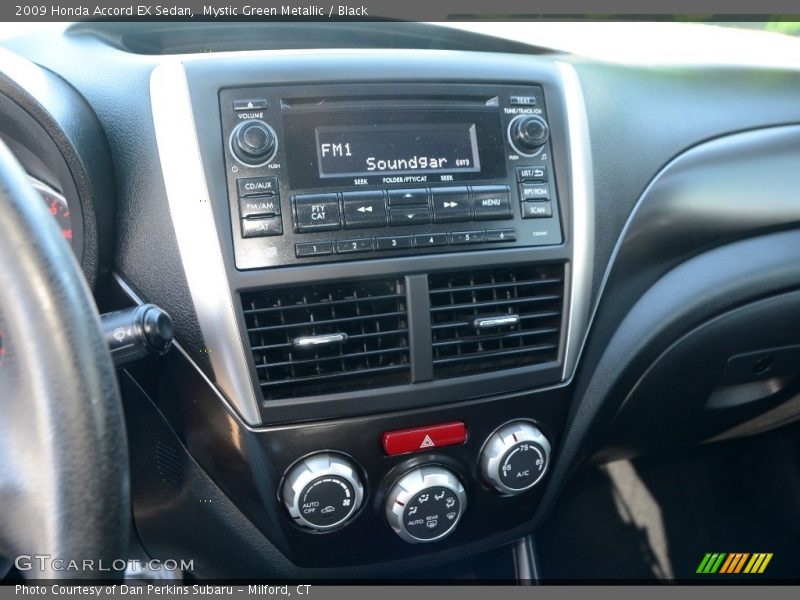 Mystic Green Metallic / Black 2009 Honda Accord EX Sedan